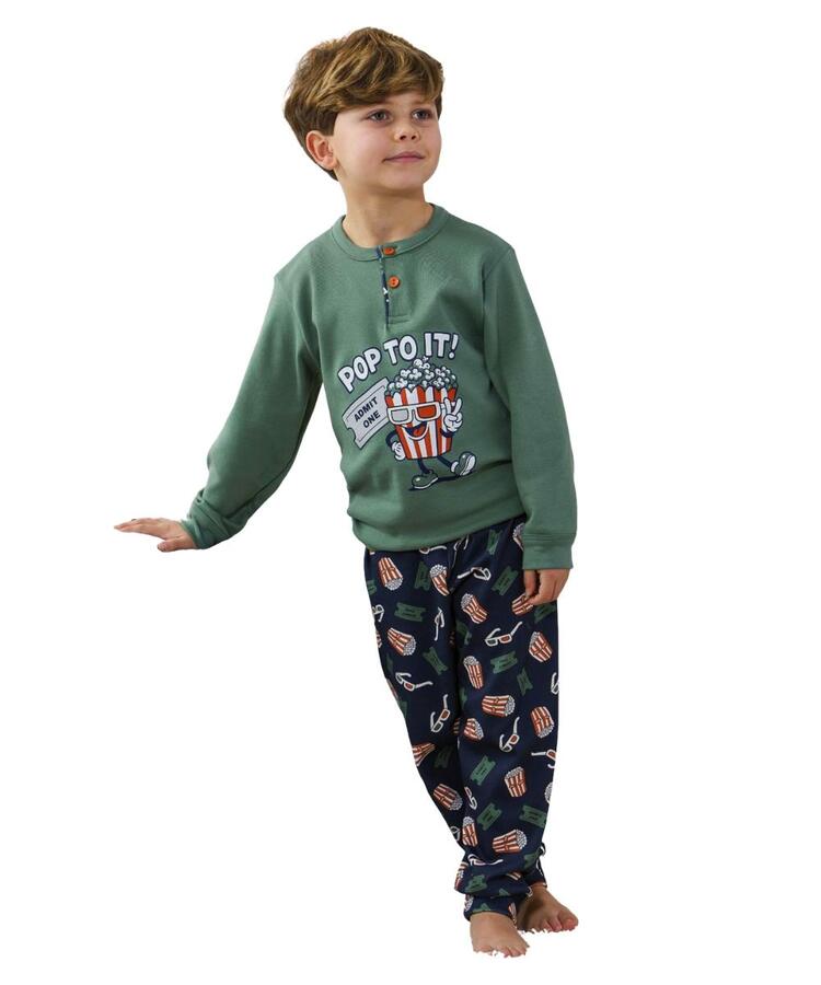 Pigiama da bambino in jersey di cotone caldo Gary 2200 3/7 anni Gary