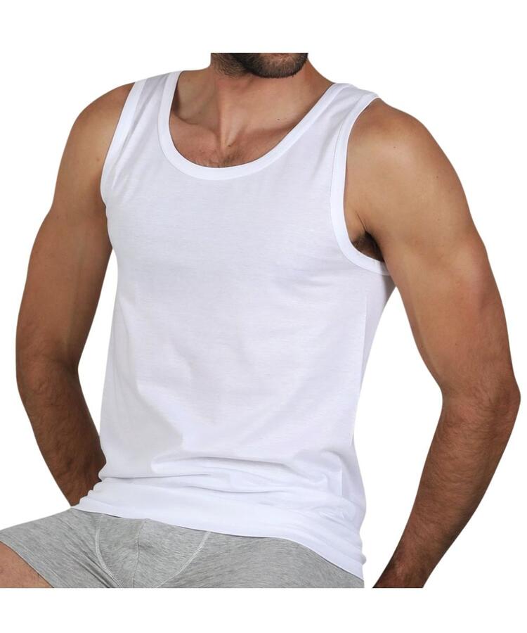 Canottiera uomo spalla larga in cotone filo di Scozia Fragi 2240 Fragi