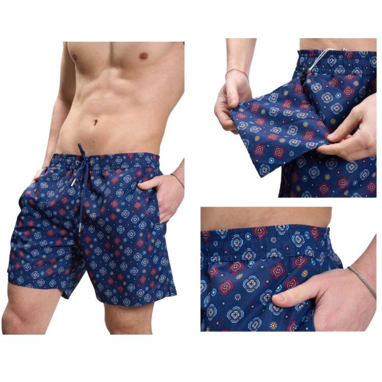 BE MISTIC 24118 MAIOLICA PATTERN SWIM SHORTS Be Mistic