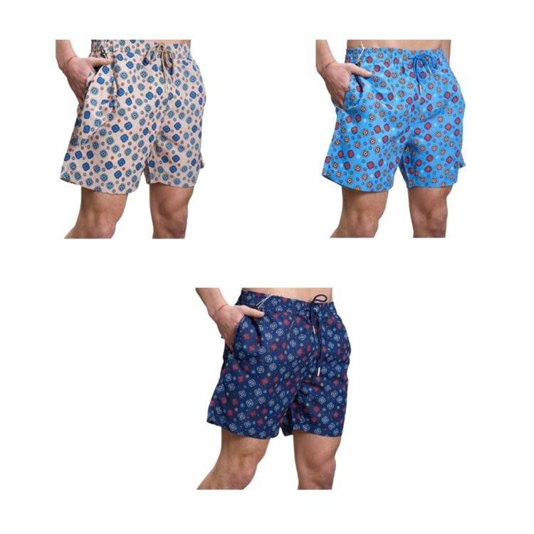 BE MISTIC 24118 MAIOLICA PATTERN SWIM SHORTS Be Mistic