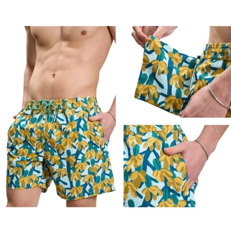 BE MISTIC 24237 CACTUS PRINT SWIM SHORTS Be Mistic