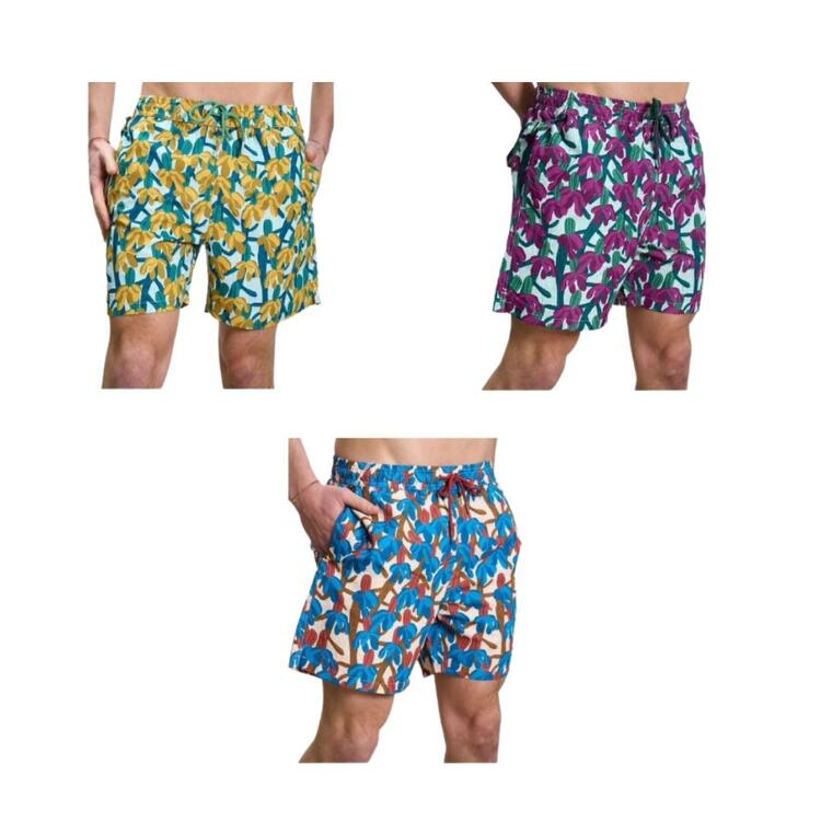BE MISTIC 24237 CACTUS PRINT SWIM SHORTS Be Mistic