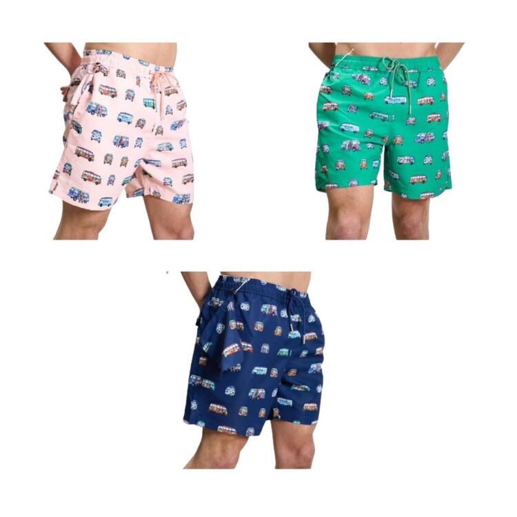 BE MISTIC 24239 BUS PRINTED SWIM SHORTS Be Mistic