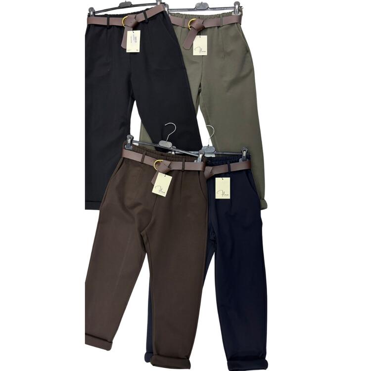 PANTALONE DONNA LUNGO PUNTO MILANO FLORA 256005 FLORA