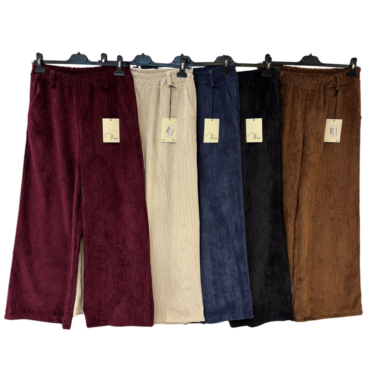 PANTALONE DONNA IN VELLUTO FLORA 256167 FLORA