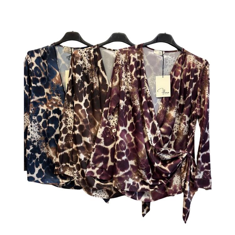 CAMICETTA FIOCCO DONNA MANICA LUNGA FLORA 2580 FLORA