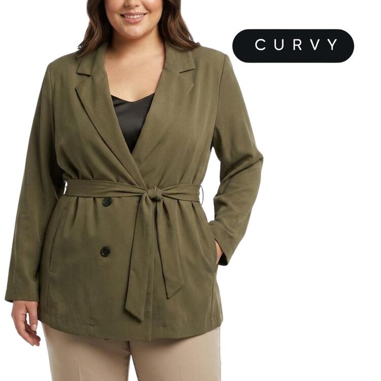 WOMEN'S OVER-LENGTH FLORA CURVY JACKET 260036 FLORA