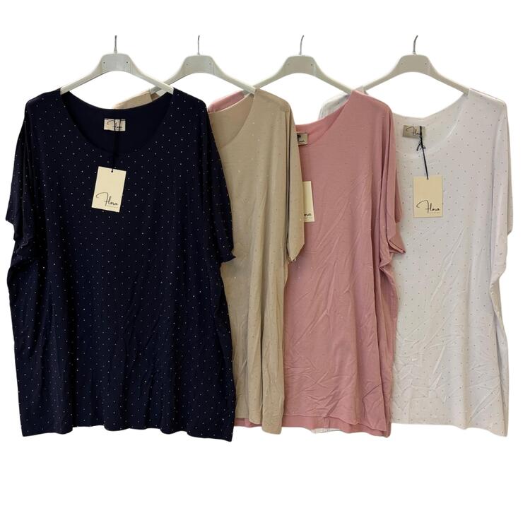 MAGLIA DONNA BASIC IN VISCOSA FIORENZA AMADORI 7179 FLORA