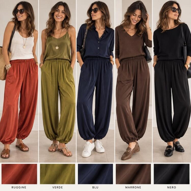 Pantalone donna palloncino Flora 26530 FLORA