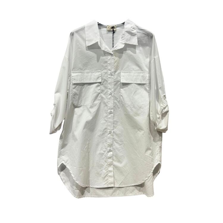 CAMICIA MAXI TASCHE DONNA FLORA 269027 FLORA