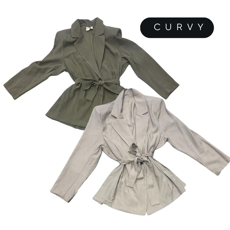 WOMEN'S OVER-LENGTH FLORA CURVY JACKET 260036 FLORA