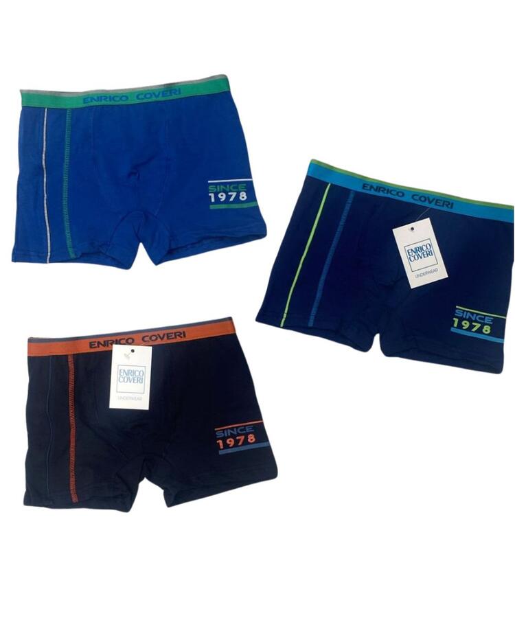 Boxer ragazzo in cotone elasticizzato Enrico Coveri EB4154 COVERI
