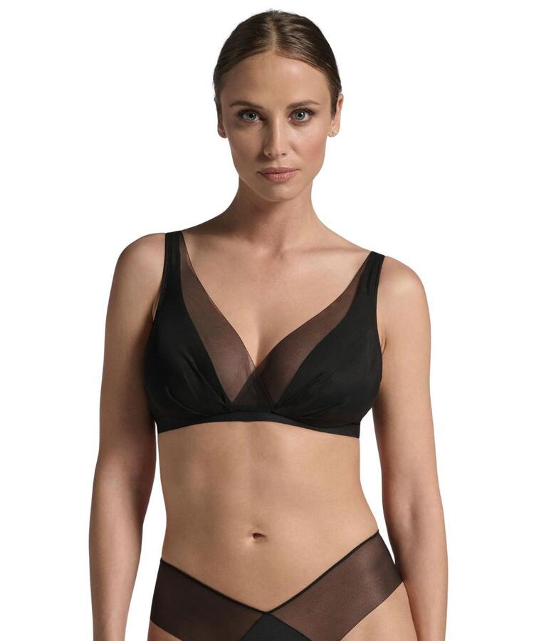 Reggiseno a vela sfoderato senza ferretto in tulle e microfibra Lepel Tesoro 300 Coppa B Lepel