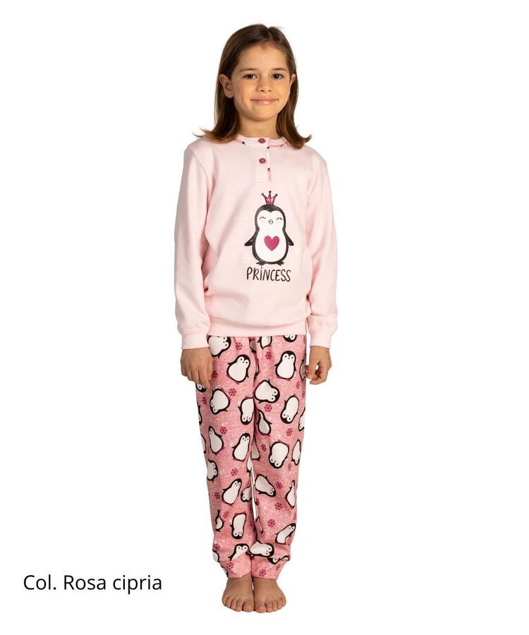 Pigiama da bambina in jersey di caldo cotone Gary 3020 Tg.8/10 anni Gary