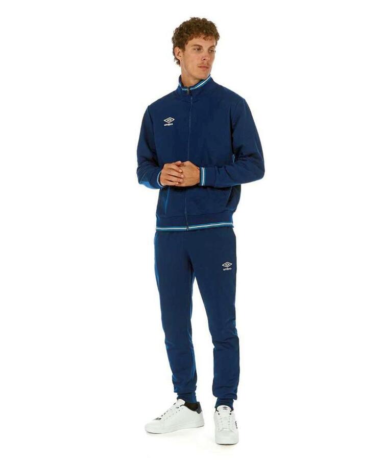Tuta uomo in cotone garzato con zip Umbro 30269 Umbro