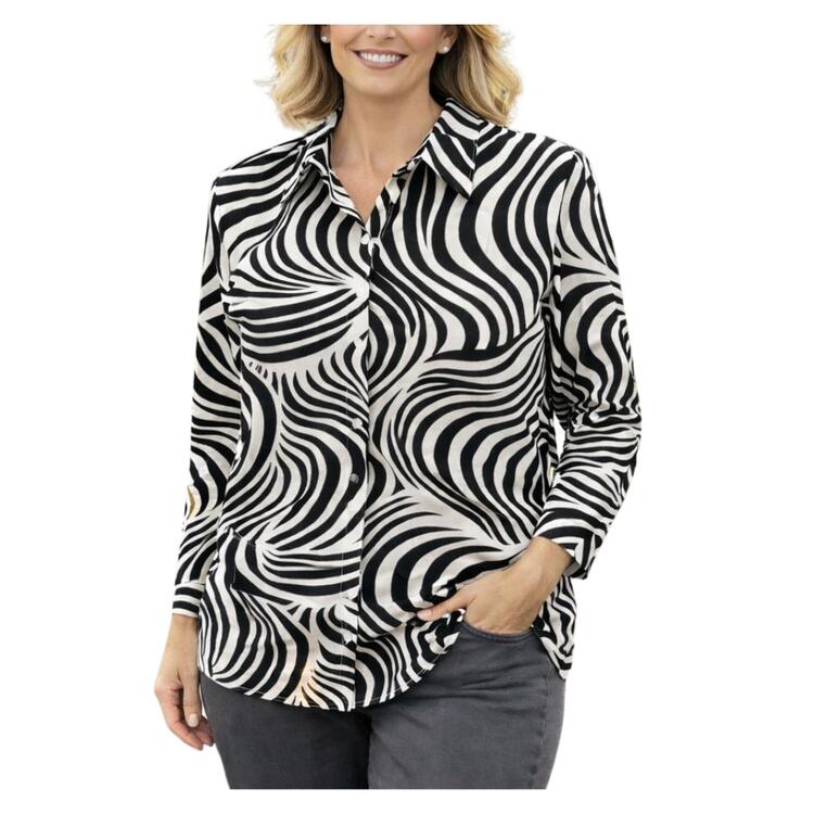 CAMICIA DONNA VISCOSA FLORA 32795 FLORA