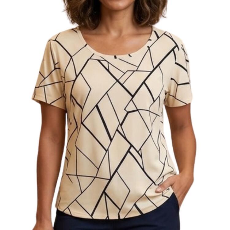 BLUSA DONNA MANICA CORTA FLORA 33050 FLORA