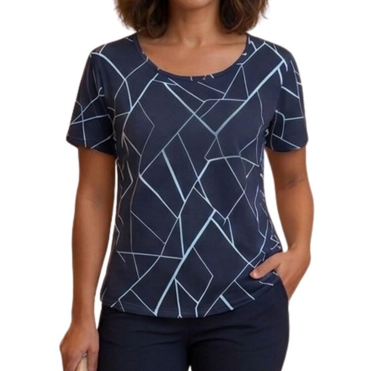 BLUSA DONNA MANICA CORTA FLORA 33050 FLORA