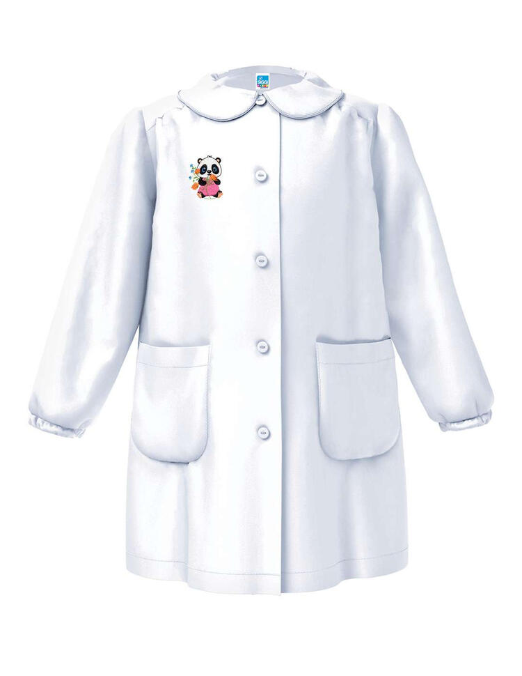 GREMBIULE SCUOLA DA BAMBINA SIGGI HAPPY SCHOOL 33GR4063 BIANCO Siggi