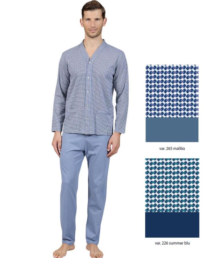 Pigiama uomo aperto in jersey di cotone Bip Bip 3782 Bip Bip
