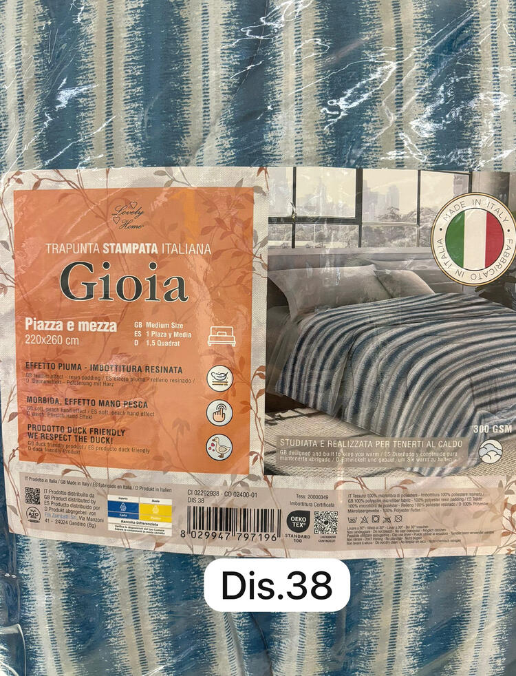 SINGLE BED QUILT GIOIA LOVELY HOME 170x260 LOVELY HOME