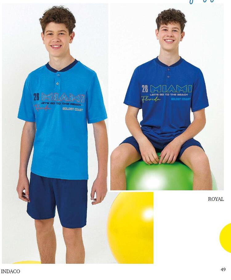 Il Granchietto GP4130 Cotton Jersey Boy's Short Pyjamas IL GRANCHIETTO