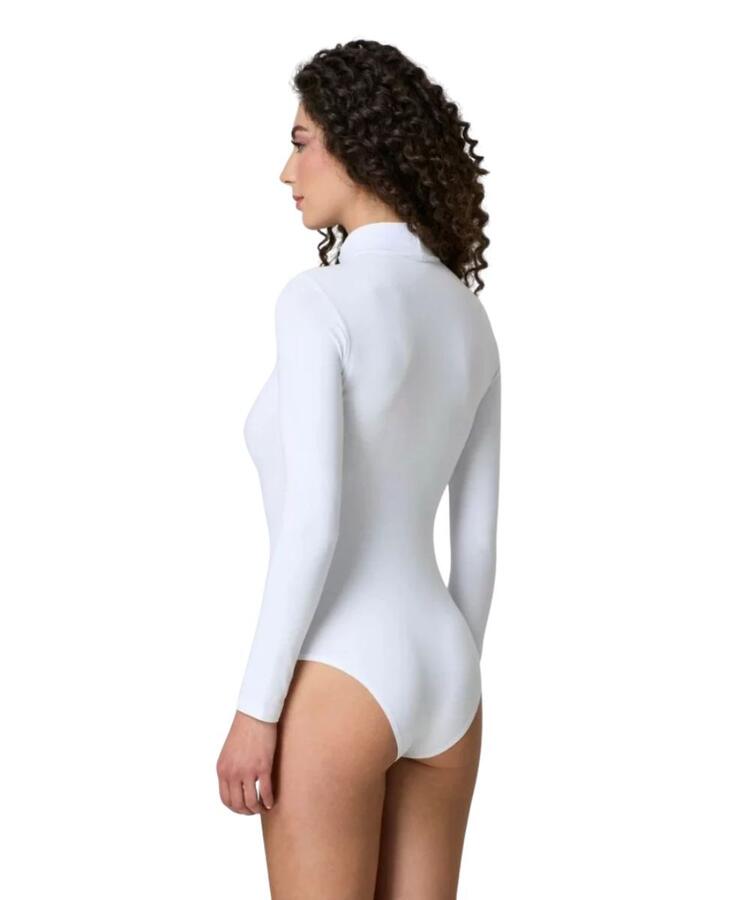 Jadea 4153 Stretch Cotton Turtleneck Bodysuit for Women Jadea