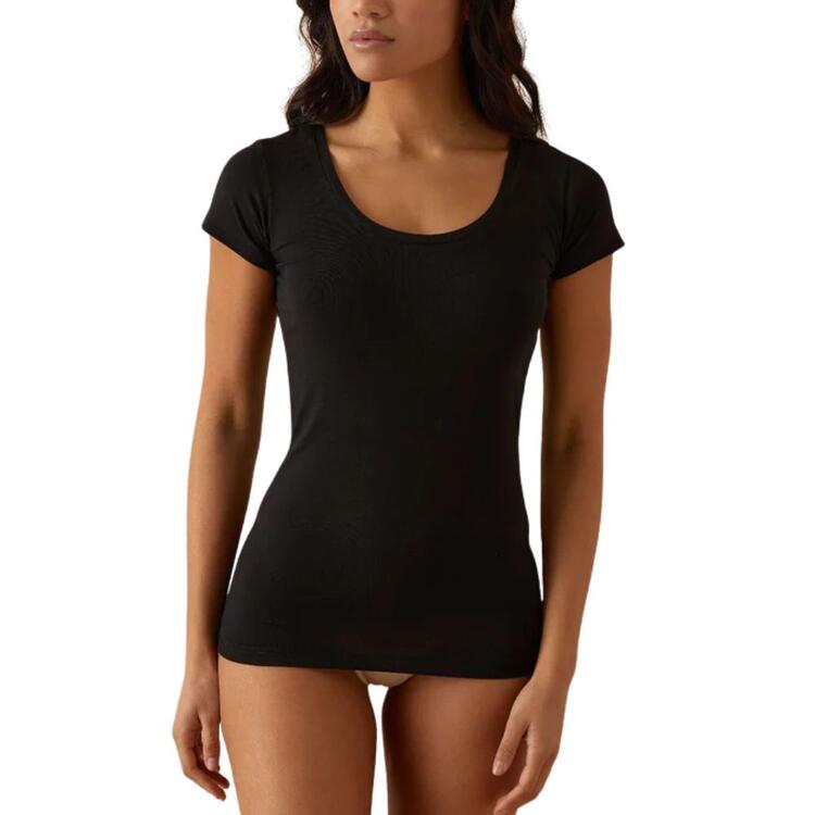 T-shirt donna scollo tondo in cotone modal Jadea 4181 Jadea