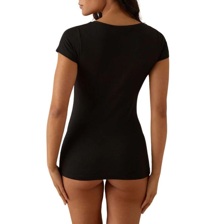 T-shirt donna scollo tondo in cotone modal Jadea 4181 Jadea