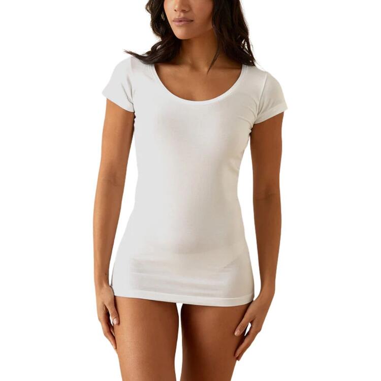 T-shirt donna scollo tondo in cotone modal Jadea 4181 Jadea