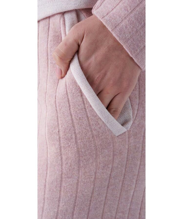 Pigiama donna aperto in caldo jersey di cotone lanato Pigiamiamoci 4218 PIGIAMIAMOCI