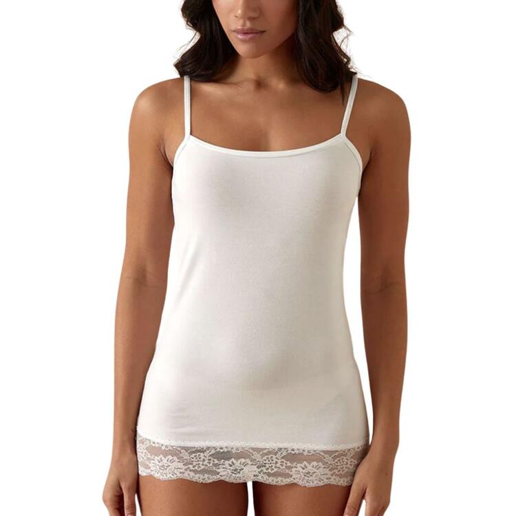 Jadea 4327 Women's Modal Cotton Lace Camisole Top Jadea