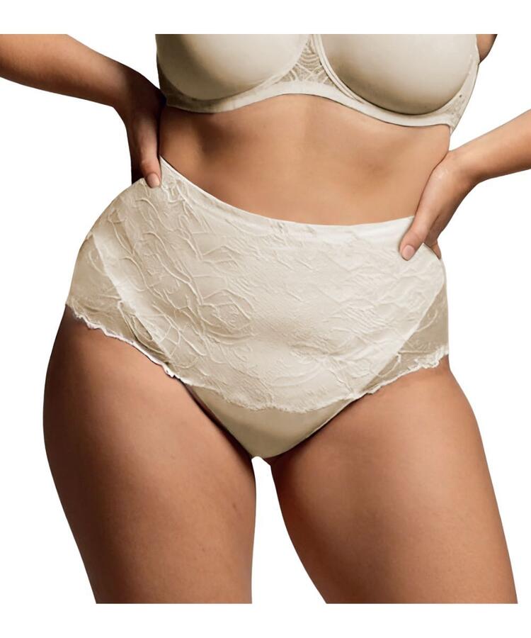 Slip contenitivo vita alta in microfibra e pizzo Lormar Unica Dea Lormar