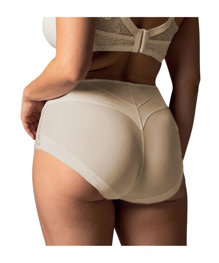 Slip contenitivo vita alta in microfibra e pizzo Lormar Unica Dea Lormar