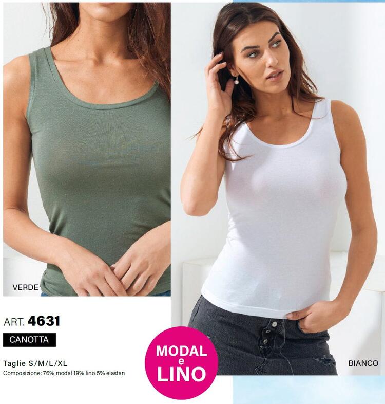 4631 LINEN MODEL TANK TOP Jadea