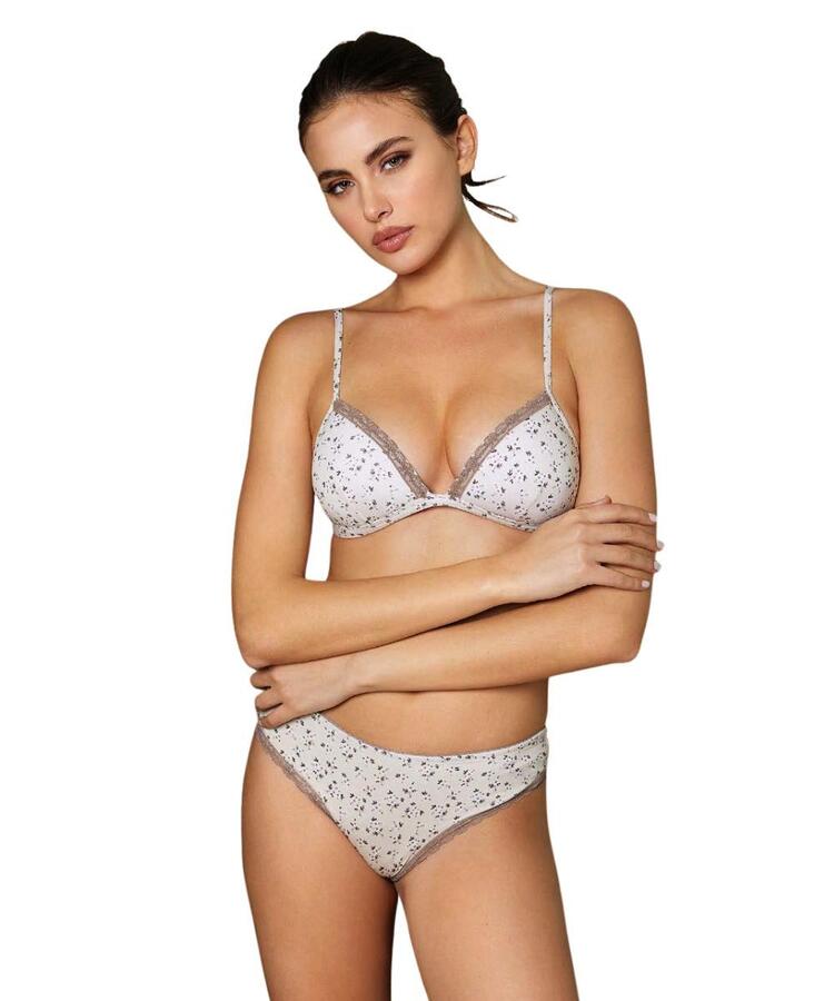 Coordinato donna con triangolo imbottito e slip Jadea 4815 Jadea