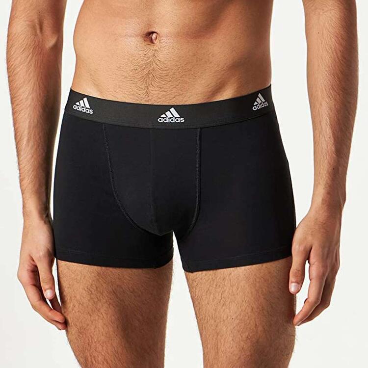 adidas Sports Underwear Cotton Logo Bikini Women - 3 Pack - 000-black