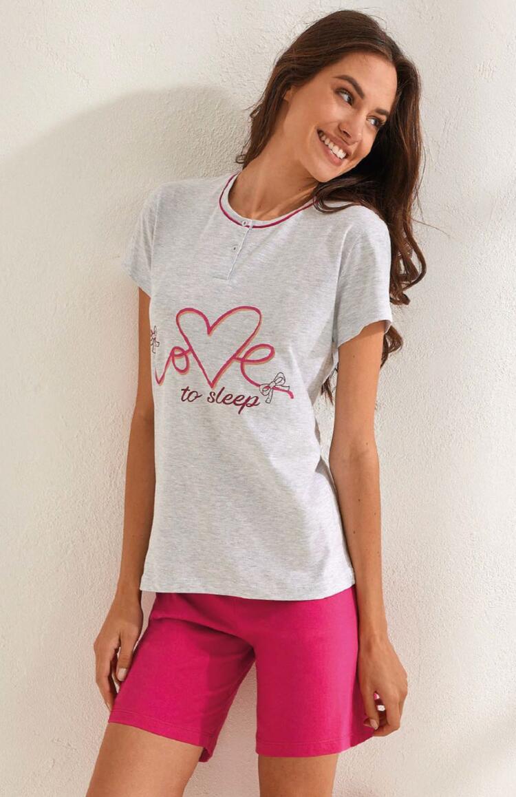 Women's short-sleeved jersey cotton pajamas Il Granchio Lady GP5101 Il Granchio