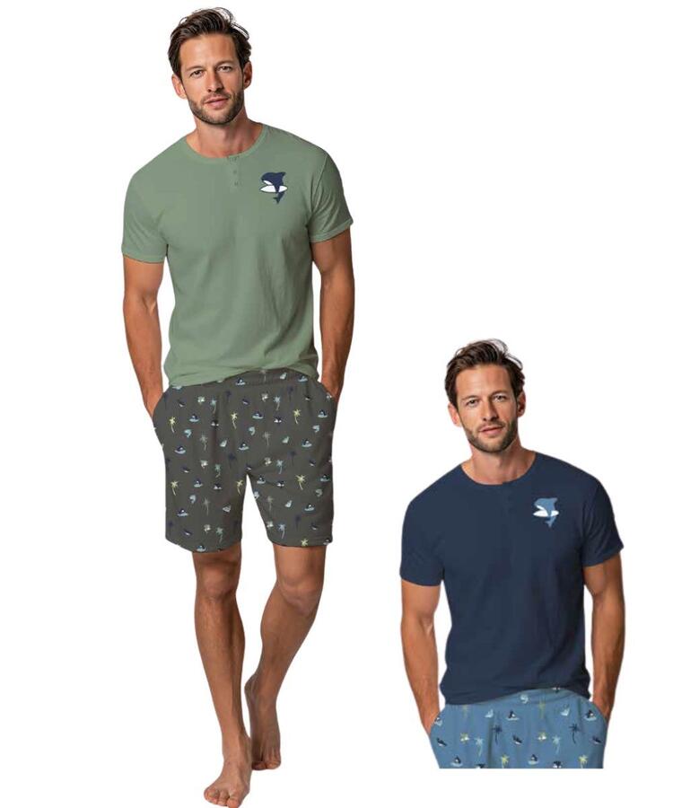 Pigiama uomo a manica corta in jersey di cotone Cippi 518 Cippi