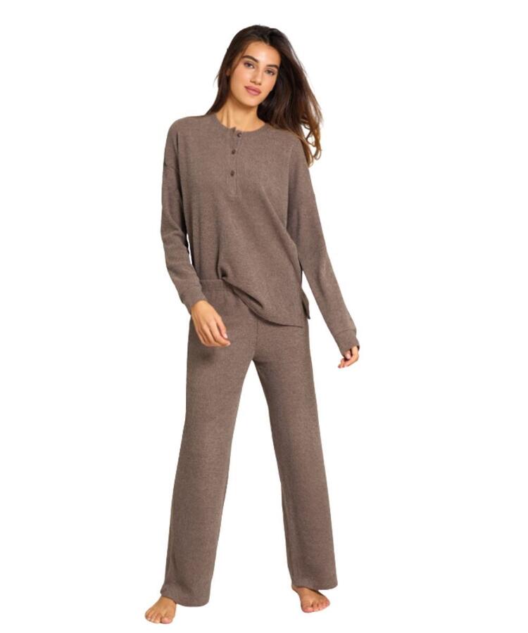 Pigiama donna in jersey di viscosa a coste Jadea Home 5277 Jadea