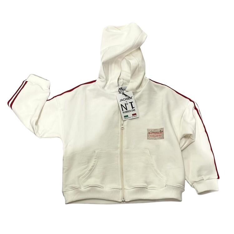 FELPA RAGAZZA FULLZIP CON CAPPUCCIO JACKIE M 53FJ430 8-14 ANNI JACKIE M