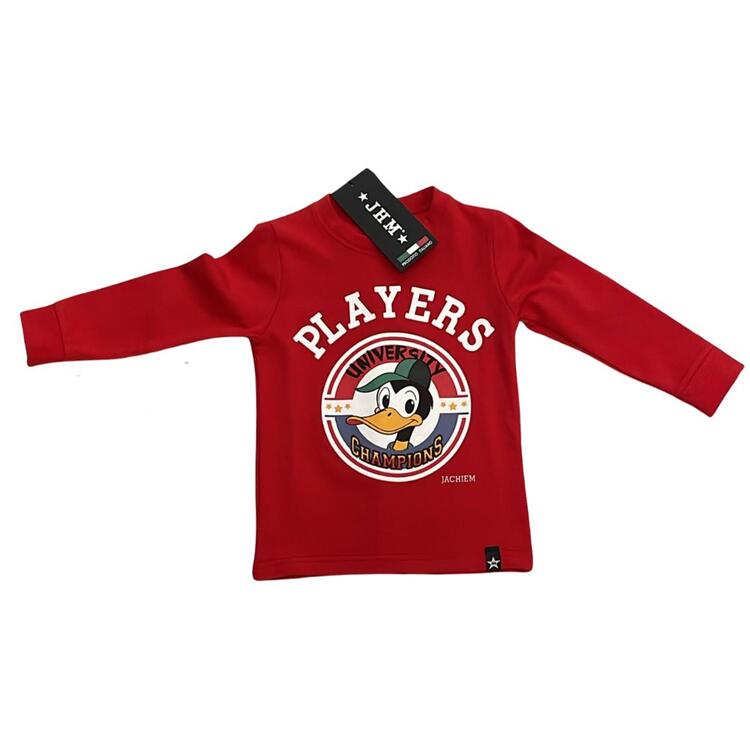 MAGLIETTA BAMBINO FELPATA MANICHE LUNGHE JHM 53MB466 JACKIE M