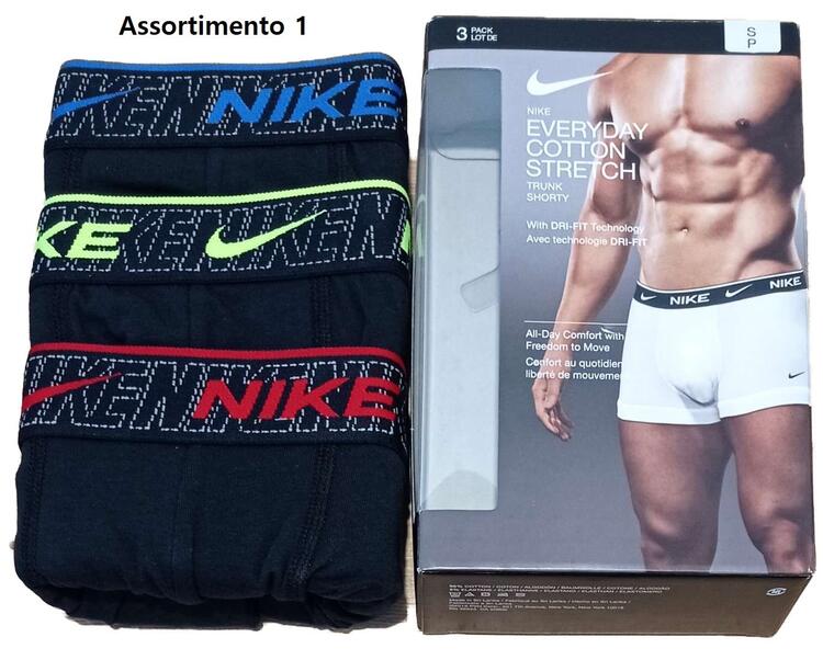 Boxer uomo in cotone elasticizzato Nike KE1008 Tri-pack NIKE