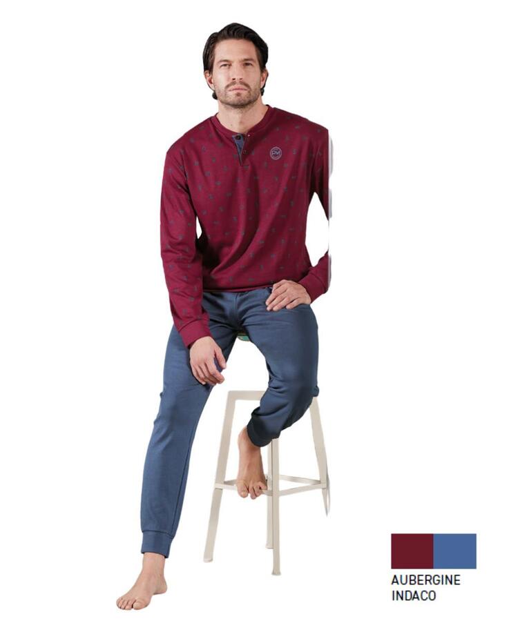 Pigiama uomo in jersey di cotone caldo Paul Martin 54430 PAUL MARTIN