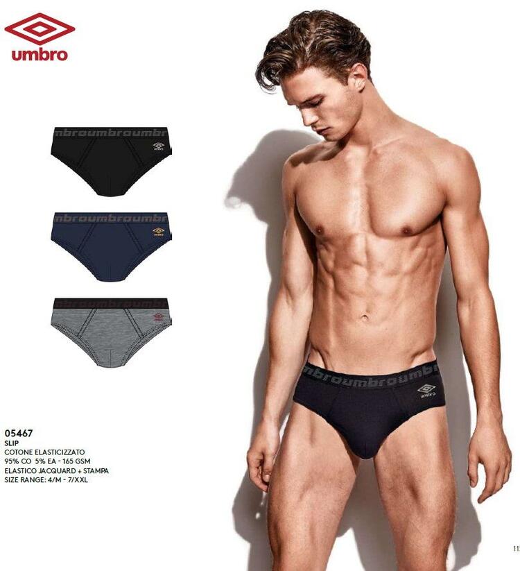 Slip uomo in cotone elasticizzato Umbro UIB5467S Umbro