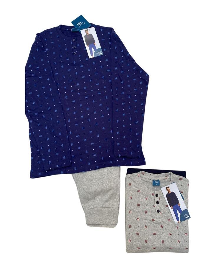 Smarty by Cippi 558 men's long-sleeved cotton jersey pajamas SMARTY BY CIPPI