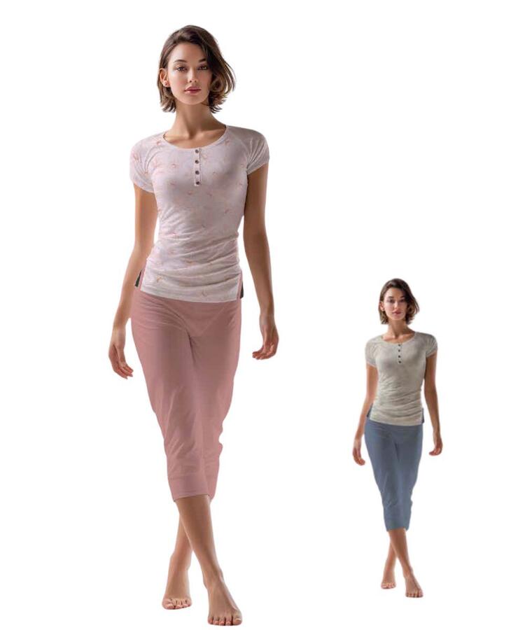 Pigiama donna a manica corta in jersey di cotone Cippi 5761 Cippi