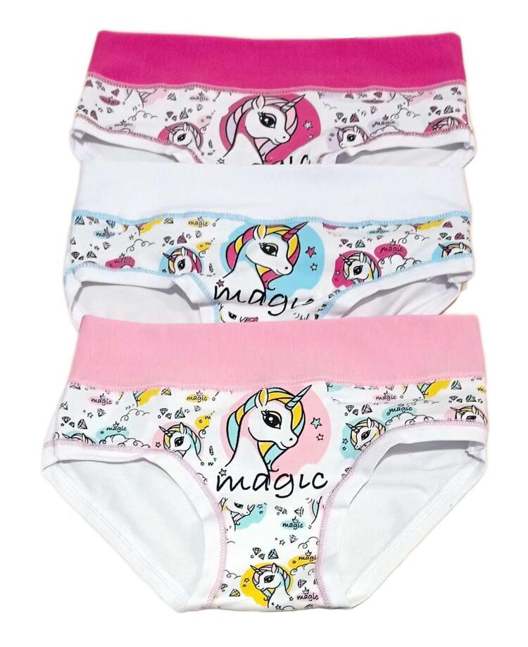 Slip bambina fascia alta in cotone elasticizzato Kika 613/A KICA