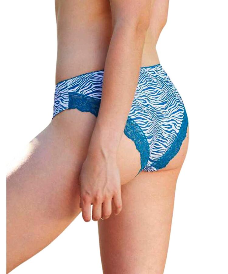 Slip donna moda in cotone elasticizzato e pizzo Jadea 6586 Jadea