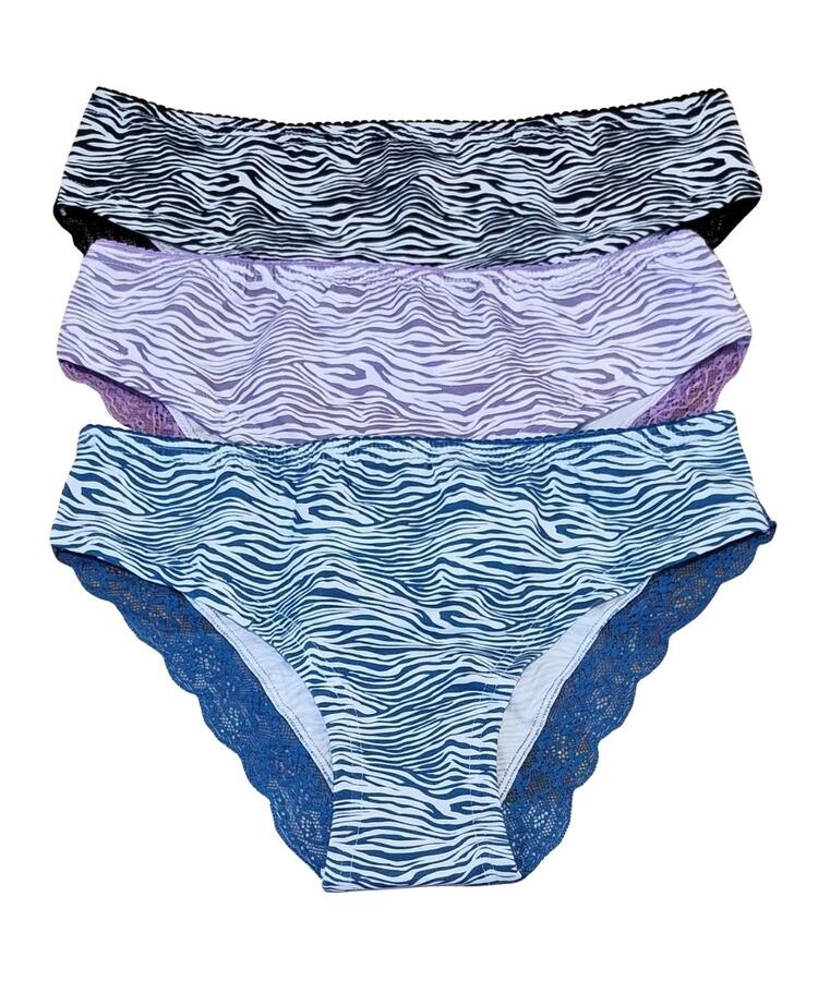 Slip donna moda in cotone elasticizzato e pizzo Jadea 6586 Jadea